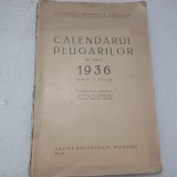 CALENDARUL PLUGARILOR PE ANUL 1936- D.G.CHITOIU-1935 S3.