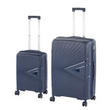 TraveLux Endure III gurul&oacute;s bőr&ouml;nd szett k&eacute;k
