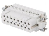 Conector inserturi contact mamă 16 pini 16 PE HDC
