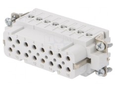 Conector inserturi contact mamă 16 pini 16 PE HDC