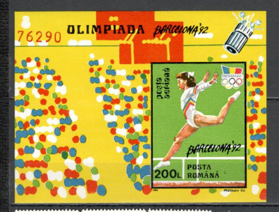 Romania.1992 Olimpiada de vara BARCELONA-Bl. nedantelat TR.508 foto