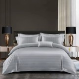 Cumpara ieftin Lenjerie de Pat Damasc 6 Piese, Gri - ION05