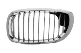 Grila radiator Bmw Seria 3 (E46), Coupe/Cabrio 03.2003-09.2006, stanga, crom/crom/negru, 51137064317, 201105-1, Rapid