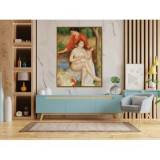 Cumpara ieftin Tablou canvas, Intaglio, color, Clasic, Bather and Maid de Pierre Renoir, print pe panza Premium, pentru living RNR03-1
