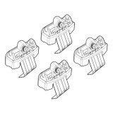 Kit montaj bare plafon C214 pentru Volkswagen Polo 5 usi, Alumia Quadra/Silenzio
