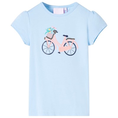 Tricou pentru copii, albastru deschis, 140 foto