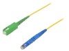 Cablu patch cord fibră optică FIBRAIN SC/APC 5m SMF G657A1 Simplex Galben