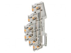 Element de &icirc;mbinare șine 0,14-4mm&sup2; 3 piste 6 borne gri push-in