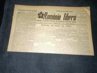 ZIARUL ROMANIA LIBERA 30 MAI 1951 RAZBOI COREEA foto
