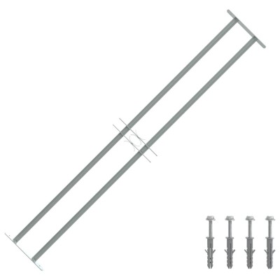 Grilaj de siguranță pentru ferestre cu 2 bare transversale 1000-1500mm 141381 foto