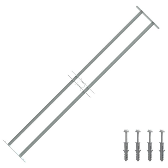 Grilaj de siguranță pentru ferestre cu 2 bare transversale 1000-1500mm 141381