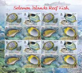 Cumpara ieftin Solomon Islands - Fauna Marina - PESTI DE RECIF - Bloc XXXL - MNH, Nestampilat