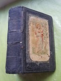 9105-Zile de Har-Carte mica de misiune catolica veche 1913 cu litere mari frumoase in lb. germana stare buna interior, coperta carton gros.