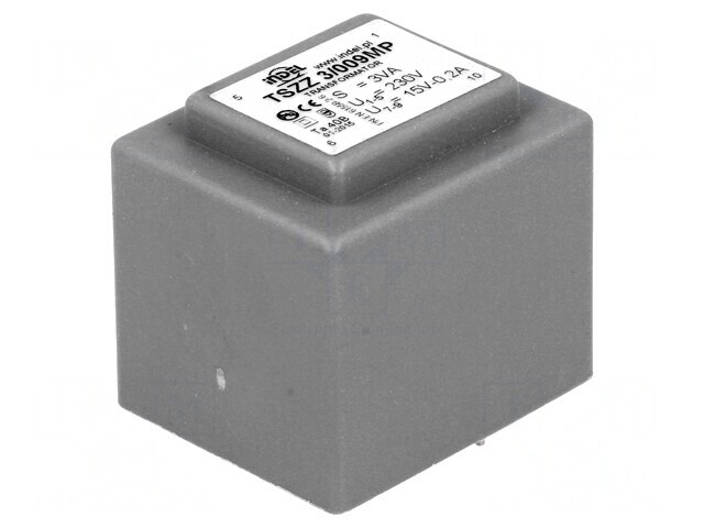 Transformator &Icirc;ncapsulat 3VA 230V-15V pentru PCB
