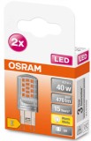 Cumpara ieftin Set 2 Becuri LED Osram PIN G9 4.2W (40W) 470lm Lumina Calda 2700K, Transparent, Garantie 3 ani