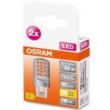 2 Becuri LED Osram PIN, G9, 4.2W (40W), 470 lm,