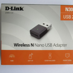 D-link DWA-131 prin USB 2.0 , 300 Mbps