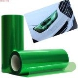 Folie de protectie verde transparenta pentru faruri si stopuri - 10M x 30 cm, Oem