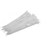 Coliere plastic fasete legatura UV rezistente albe 4.8x400mm PROLINE