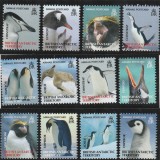 Teritoriile Antarctice Britanice (BAT) 2008 - Fauna, Pasari acvatice, serie 12 valori, dantelate, MNH,Mi. 484-495