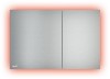 Clapeta WC Alcadrain FLAT-AIR LIGHT Alunox Aluminiu Anodizat, Iluminare LED RGB, Actionare Dubla, Compatibila Alcaplast