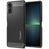 Husa Spigen Rugged Armor pentru Sony Xperia 5 V Negru Mat, Carcasa