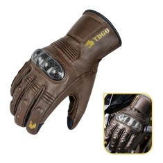 Manusi moto de barbati Techsuit, marimea M, maro, OG106 foto