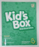 KID'S BOX , NEW GENERATION , ACTIVITY BOOK 4 by CAROLINE NIXON and MICHAEL TOMLINSON , 2023