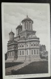 Carte postala, vedere de la est a Manastirii Curtea de Arges, perioada interbelica