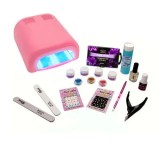 Cumpara ieftin Kit mare Christel Prima cu lampă 4 becuri culoare roz
