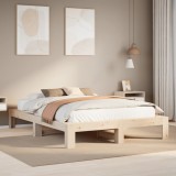 Gossi cadru de pat fara saltea, 160x200 cm, lemn masiv pin
