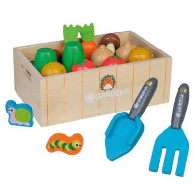 GARDENA Set cutie cu legume de jucărie din lemn foto