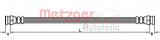 Conducta / cablu frana VW CADDY II Pick-up (9U7) (1996 - 2000) METZGER 4118576