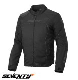 Geaca (jacheta) barbati pentru scuter - motocicleta Racing Seventy vara/iarna model SD-JR65 culoare: negru Negru XXL