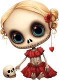 Cumpara ieftin Sticker decorativ, Halloween, Rosu, 80 cm, 8375ST-10, Oem