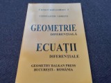 - Geometrie diferentiala. Ecuatii diferentiale Constantin Udriste 15/1