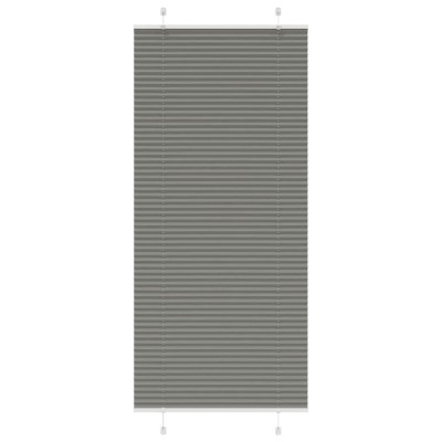 Jaluzea plisată Antracit 95x200 cm Lățime țesătură 94,4 cm foto