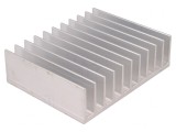 Radiator de Aluminiu cu Aripioare 100x124x35mm