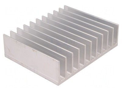 Radiator de Aluminiu cu Aripioare 100x124x35mm foto