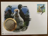 Christmas - pasari - FDC cu medalie, fauna wwf, Nestampilat