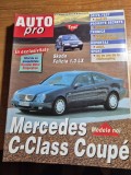 revista auto pro august 1996 - mercedes c-class coupe, test si prezentare skoda felicia,daewoo tico,fiat , audi a 3 , volvo
