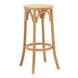 Cumpara ieftin Scaun bar Serzo lemn de fag si ratan culoare naturala 36x36x71 cm