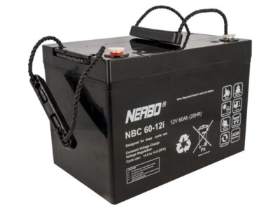 Acumulator plumb-acid NERBO 12V 60Ah AGM fără &amp;icirc;ntreținere 20kg foto