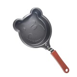 Mini Tigaie Clătite/Ouă Smiley Face, Antiaderentă, Oțel Carbon, Inducție, 12cm
