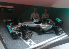 Macheta Mercedes F1 W07 Hybrid Formula 1 2016 - Nico Rosberg - Bburago 1/43 foto