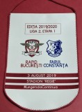 Fanion (protocol) meci fotbal RAPID BUCURESTI - FARUL CONSTANTA (03.08.2019 - Liga 2-a etapa 1)
