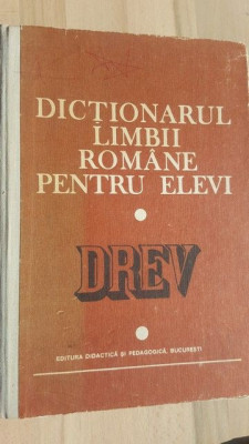 Dictionarul limbii romane pentru elevi DREV foto