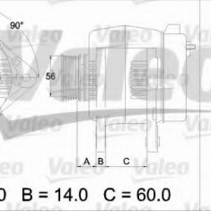 Generator / Alternator FORD GALAXY (WGR) (1995 - 2006) VALEO 436482