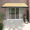 Copertina retractabila Gossi, 3x2.5m, galben/alb, aluminiu si textil, terasa/gradina