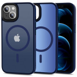 Husa Tech-Protect Magmat MagSafe pentru Apple iPhone 13 Matte Albastru inchis, Silicon, Carcasa